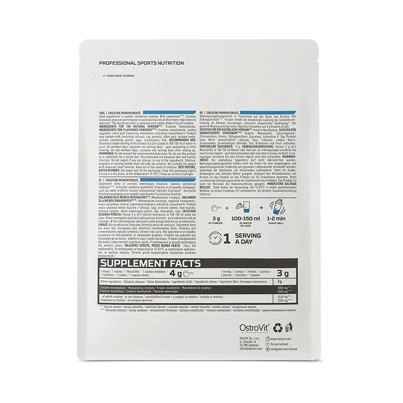 CREATINE OSTROVIT 500GR